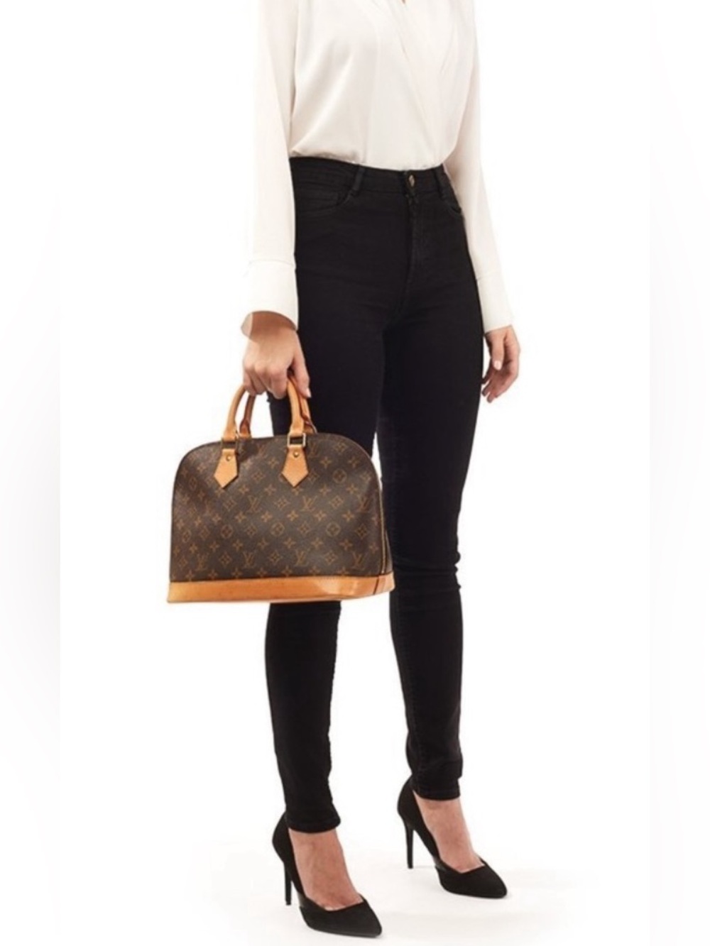 Vintage Louis Vuitton Alma PM Monogrammed Satchel